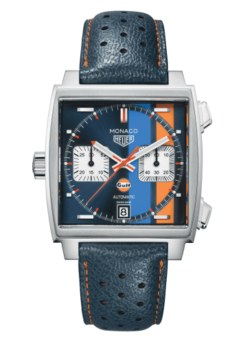 TAG Heuer Monaco Calibre 11 Stainless Steel / Blue / Gulf